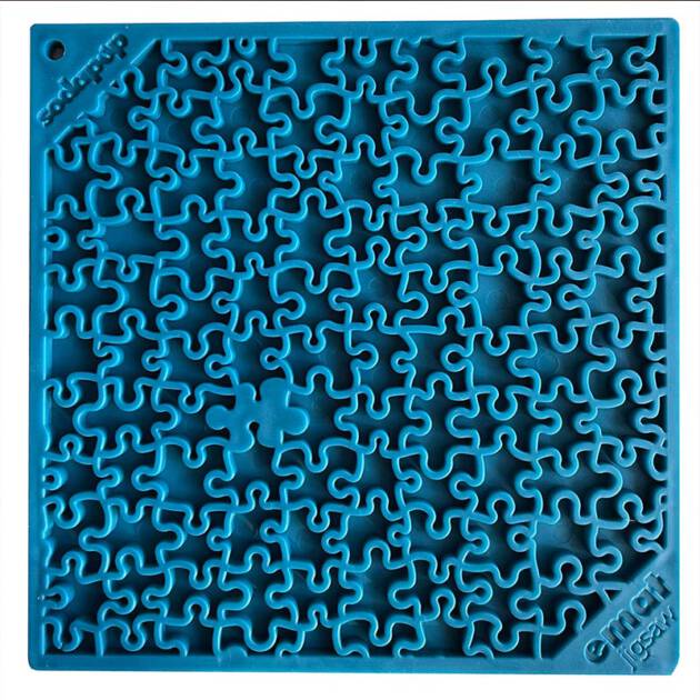 Sodapup Lickmat Jigsaw - Large - Blauw