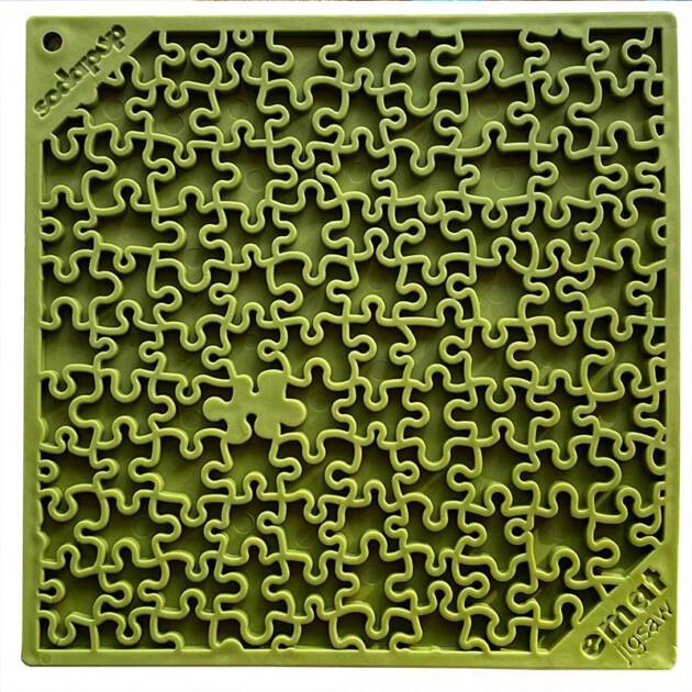 Sodapup Lickmat Jigsaw - Large - Groen