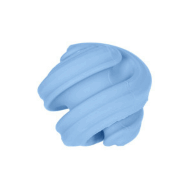 PetDreamHouse Chewtastic Geometrics Gentle Natural Rubber Soft - Blue