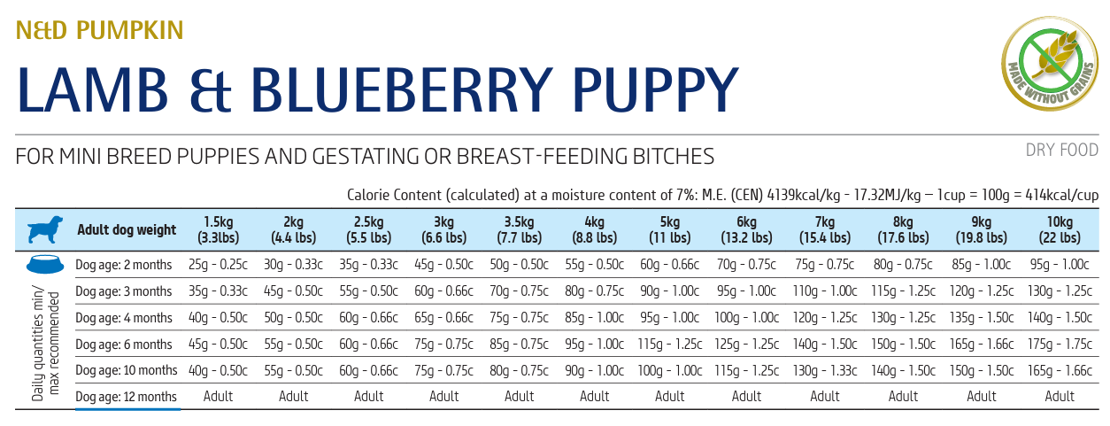 N&D Pumpkin Puppyvoeding - Mini - Lam & Blauwe Bes - Afbeelding 2